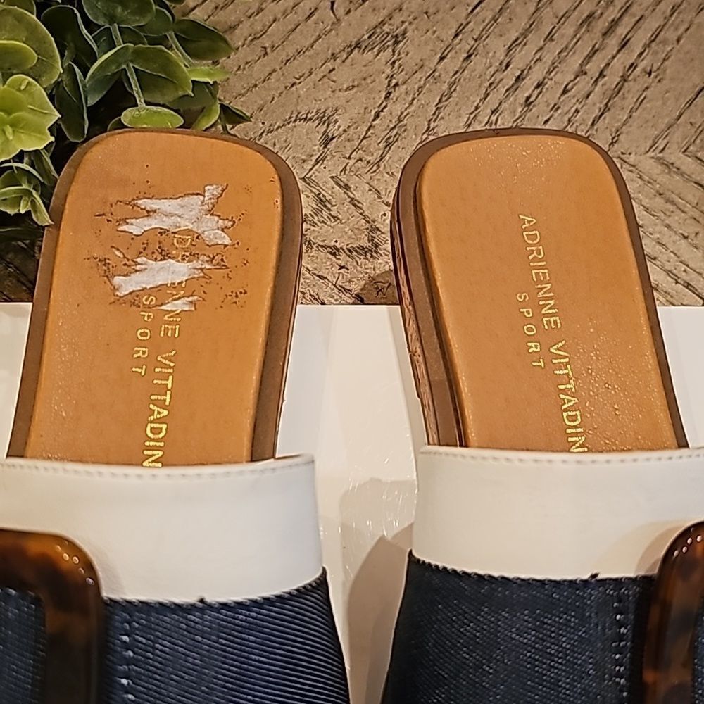 Adrienne Vitadini size 7 slide sandals - Picture 4 of 9